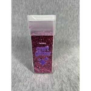 NEW Hemway Craft Glitter Extra Chunky 1/24” Rose Pink 4.5 Oz/130g, 1mm / .04”